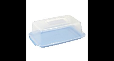 Vershouddozen/voedsel bewaardozen transparant/blauw 3,75 liter