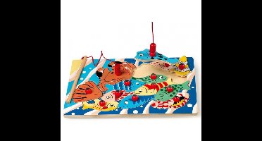 Vissen puzzels van hout met magneethengel