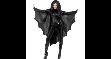 Vleermuis verkleed vleugels - zwart - dames - polyester - verkleedvleugels - vampier