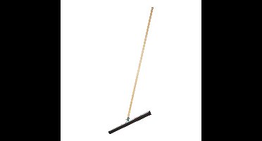 Vloertrekker/douchetrekker voor water - metaal/schuimrubber - B45 cm - houten steel 150 cm