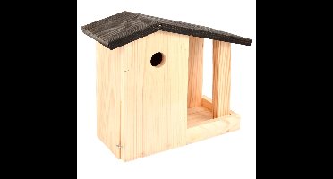 Vogelhuisje/nestkast en voedertafel 24.4 cm