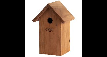 Vogelhuisje/nestkastje tuinvogels - pimpelmees - hout - 25.7 cm