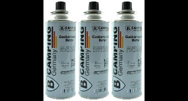 Voordeelset van 3x stuks benson fles camping Butaangas/gasvulling van 227 gram