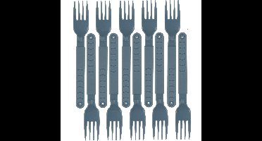 Vorken - 30x stuks - blauw - kunststof - 18 cm - herbruikbaar