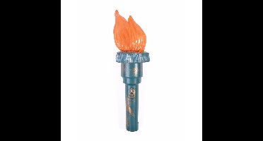 Vrijheidsbeeld fakkel met licht - 31 cm - kunststof - carnaval verkleed artikel - USA/Amerika