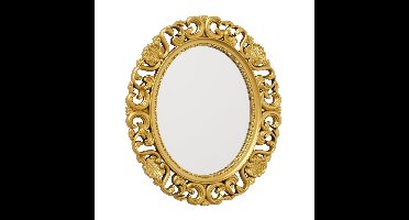 Wandspiegel Sabrina - goud - ovaal - vintage - klassiek - H37cm