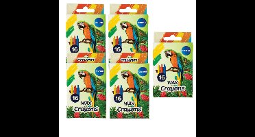 Waskrijtjes - 80x - gekleurd - 9 cm - speelgoed/knutselen - wax