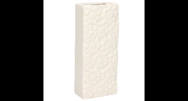 Waterverdamper - creme wit - keramiek - 400 ml - radiatorbak luchtbevochtiger - 7,4 x 17,7 cm