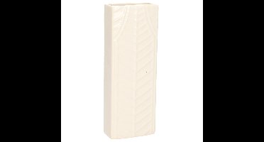 Waterverdamper - ivoor wit - keramiek - 400 ml - radiatorbak luchtbevochtiger - 7,4 x 18,6 cm