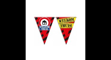 Welkom thuis vlaggenlijn - waarschuwingsborden - 10 meter - kunststof