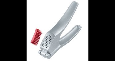 Westmark Knoflookpers - zilver - aluminium - 16 x 3 cm - keuken gerei - met grote kamer