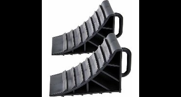 Wielkeg - 2x - met handvat - zwart - kunststof - 15 x 10 x 9 cm