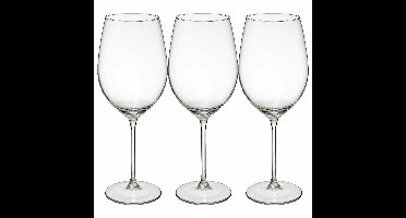 Wijnglazen set Lina - doosje 12x stuks - chique transparant glas - 54 CL
