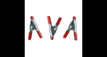 Zeilklemmen/veerklemmen - 18x - staal - 5 cm - mini lijmklemmen