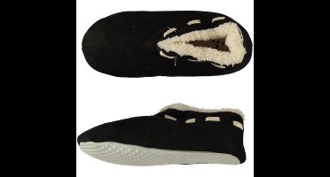 Zwarte Spaanse pantoffels/sloffen voor jongens/meisjes