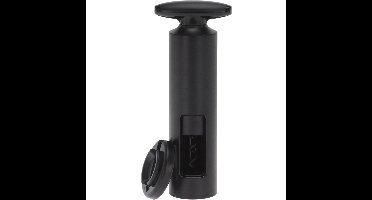 Zwarte wijnflesopener/kurkentrekker - incl. folie snijder - kunststof