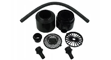 Connecting gutter filter set