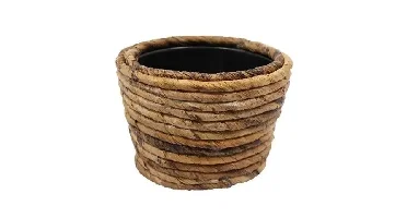 Drypot abaca d26h18cm bruin