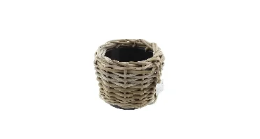 Drypot Rotan Grijs d17h14cm