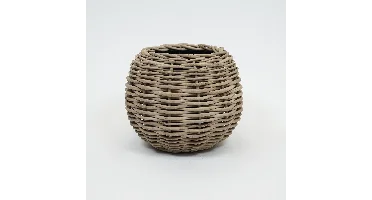 Drypot Tina Extra Dik Rotan Grijs d58h47cm