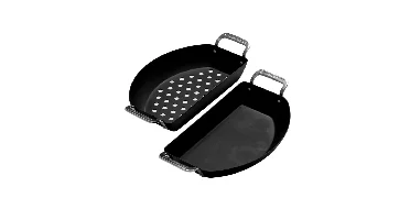 Kamado Joe ® - Karbon steel half moon pan set