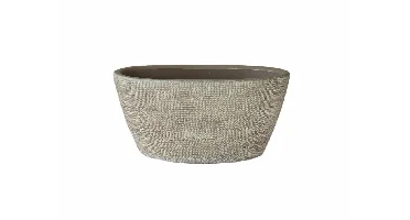 Schaal tokio ovl 29x15x14cm taupe