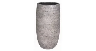 Vaas mira d26h50cm industrieel wit