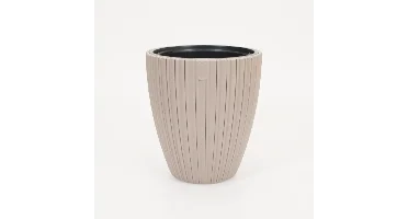 Vita bloempot Mika 30 taupe