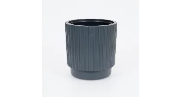 Vita bloempot Mika Cyli 40 antraciet