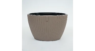 Vita bloempot Mika ovaal 40 taupe