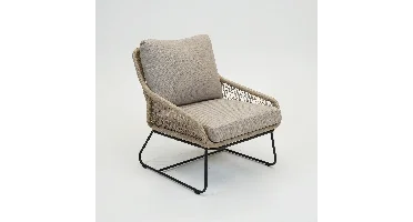 Vita Emilia lounge stoel bruin