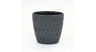 Vita Flow bloempot ellipse 60 antraciet