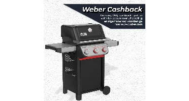 Weber Spirit E-325 Gasbarbecue Gas BBQ E325 Barbecue Zwart GBS