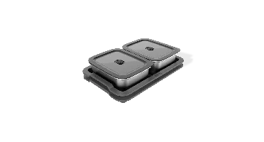 Weber Works BBQ Serveer Set Serving Kit Tray Prep Containers Dienblad