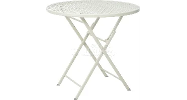 Ambiance Bistrotafel Metaal Ø75cm Wit