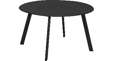 Bijzettafel Buiten Metaal Ø70cm Donker Grijs