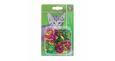 Boon Kattenspeelgoed Crinkelbal Multicolor 4st