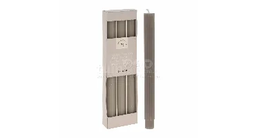 Dinerkaars Rib Grijs 25cm 3st