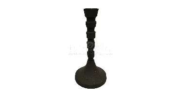 Kandelaar Metaal Zwart 21cm