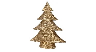 Kerstboom Papier 50 LED 60cm Goud