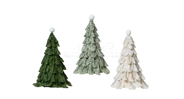 Kerstboompje Vilt 24cm Assorti 1st