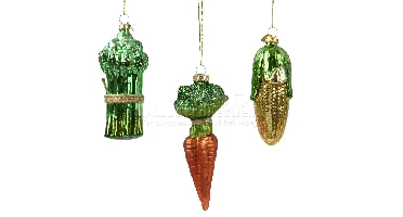 Kerstornament Groente Assorti 1st