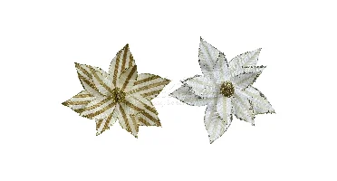 Kerstornament Kerstster Clip Stripes Ø27cm Assorti 1st