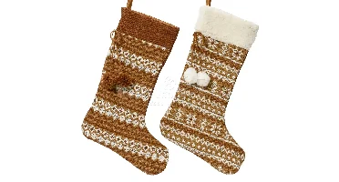 Kerstsok Caramel 40cm Assorti 1st