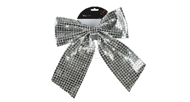 Kerststrik 34cm Zilver 1st