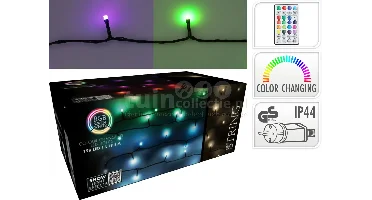 Kerstverlichting 198 LED 20m Colour Changing