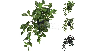 Kunst Hangplant Tradescantia 42cm Assorti 1st