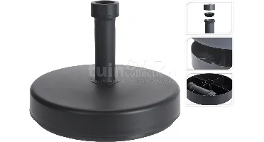 Parasolvoet Ø45cm Vulbaar tot 25kg Zwart