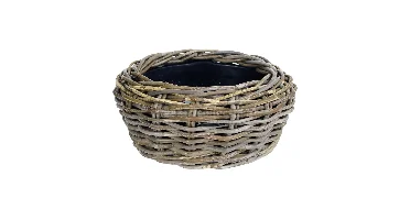 Plantenschaal Rotan Drypot Grijs Ø44cm