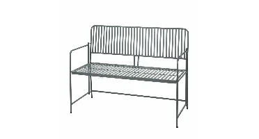 Tuinbank Bistro Metaal Grijs 118cm
